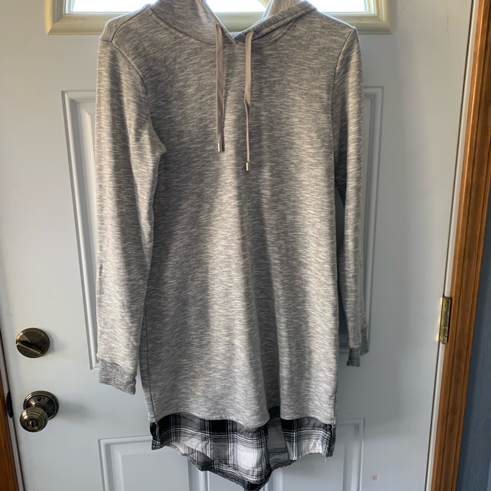 Maurices, hooded sweatshirt dress